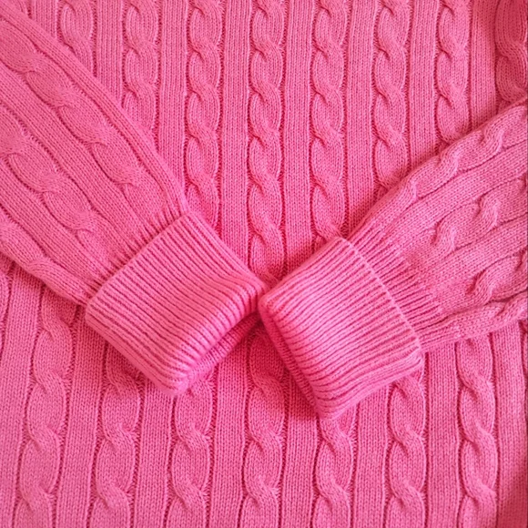 GAP Pink Cable Knit Sweater, Size S - Picture 4 of 9